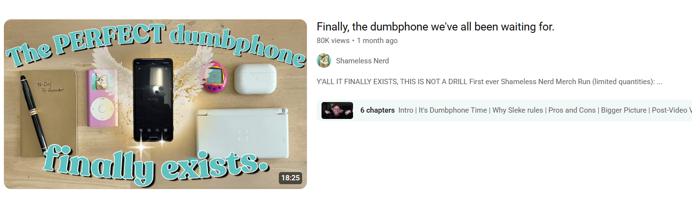 Youtube thumbnail for The Perfect dumbphone finally exists thumbnail